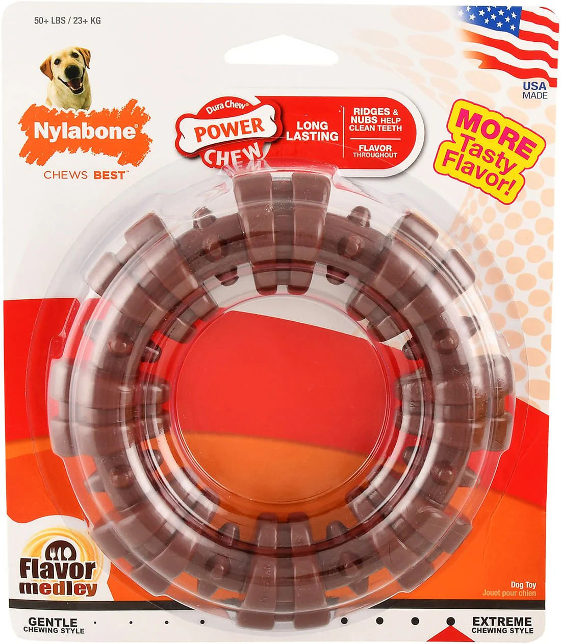 Dura Chew Textured Ring, Flavor Medley - Healthber