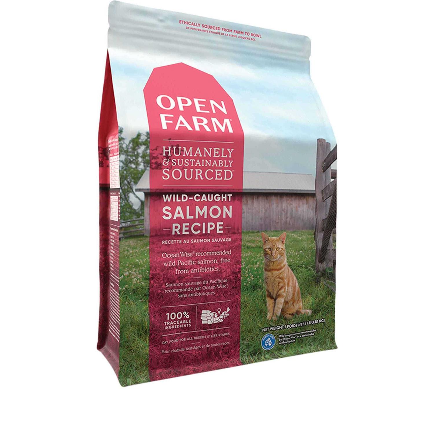 Open Farm Wild-Caught Salmon Grain-Free Dry Cat Food - Healthber