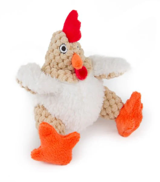Fat White Rooster Dog Toy - Healthber