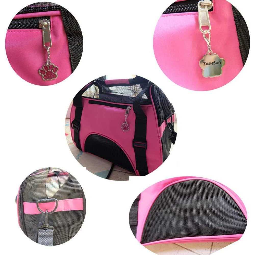 ZaneSun Cat Carrier,Soft-Sided Pet Travel Carrier for Cats,Dogs Puppy Comfort Portable Foldable Pet Bag Airline Approved - Healthber