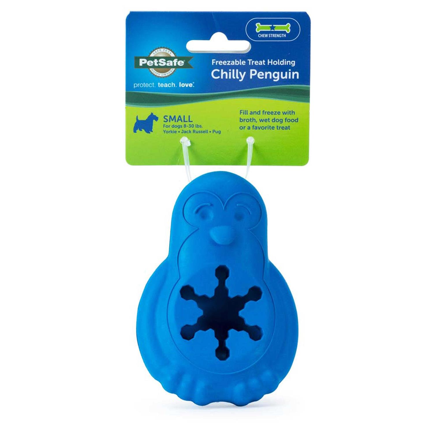 PetSafe Chilly Penguin Freezable Treat Holding Dog Toy - Healthber