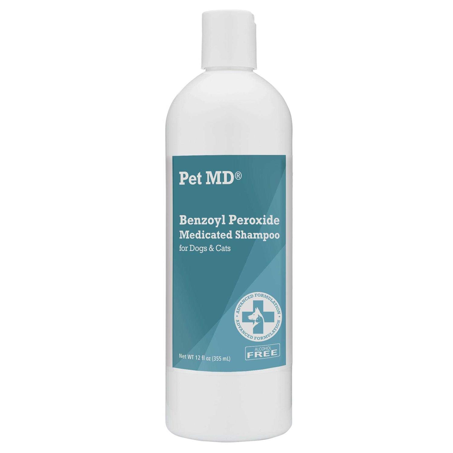 Pet MD Benzoyl Peroxide Dog & Cat Shampoo - Healthber