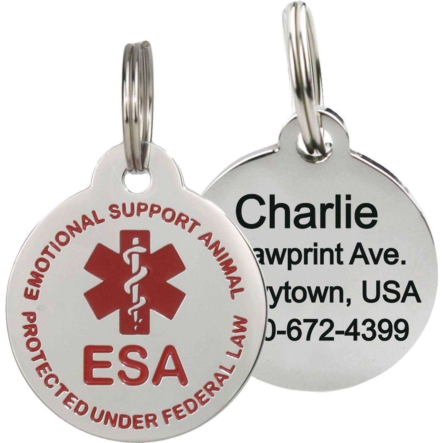 Frisco Emotional Support Animal Personalized Dog & Cat ID Tag - Healthber