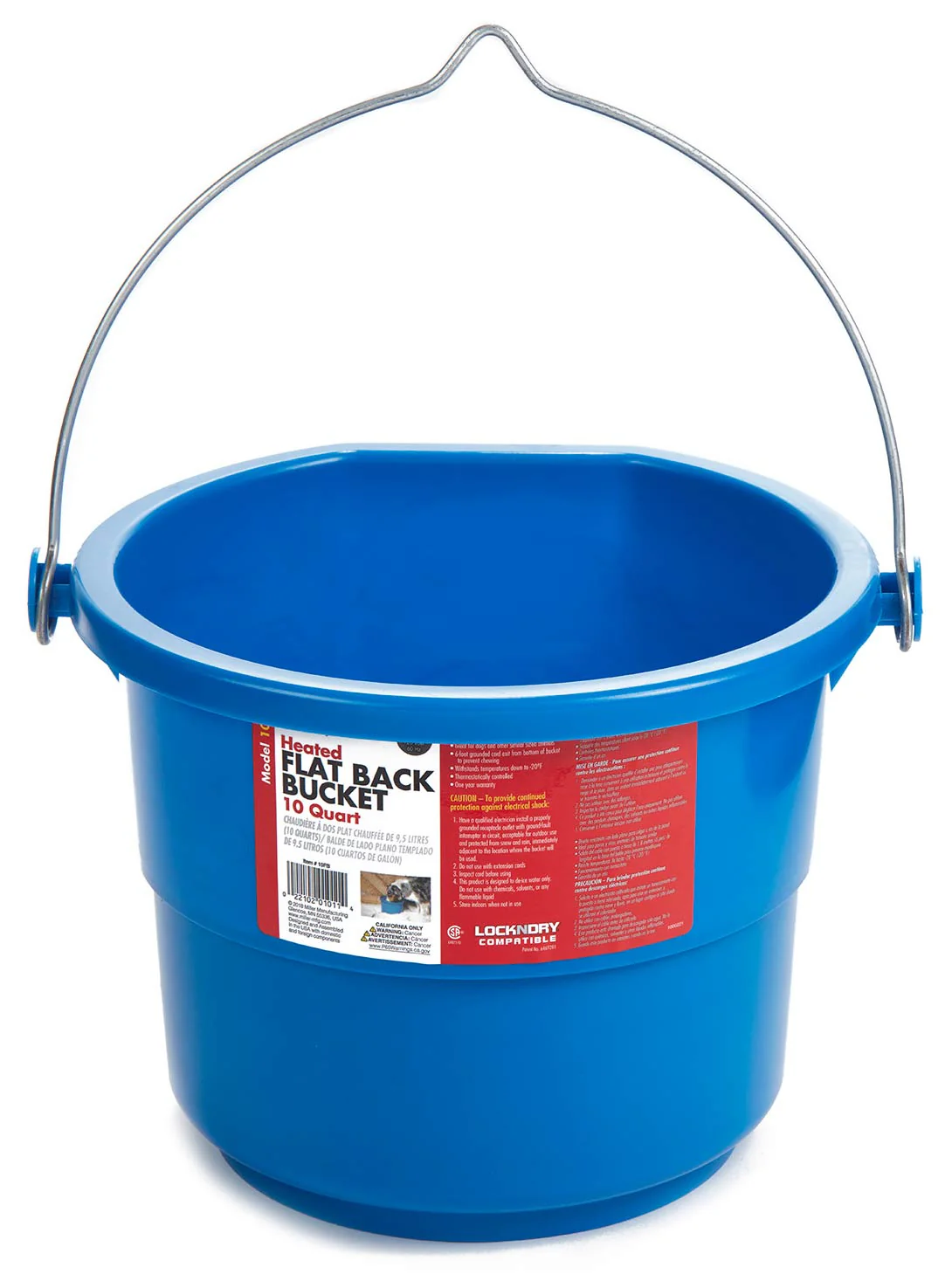Heated Flat Back Bucket with Built-in Thermostat - Healthber