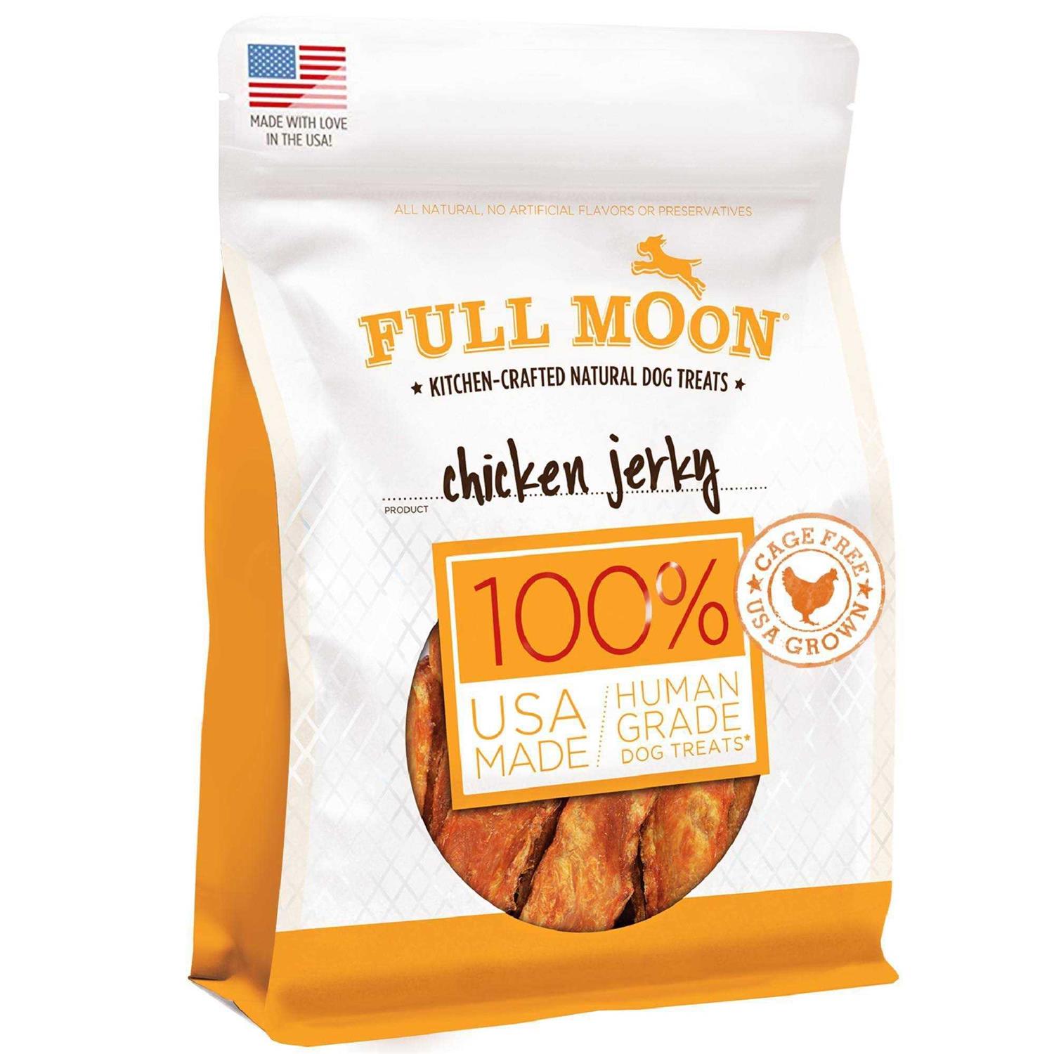 Full Moon All Natural Human Grade Dog Treats Chicken Jerky - Healthber