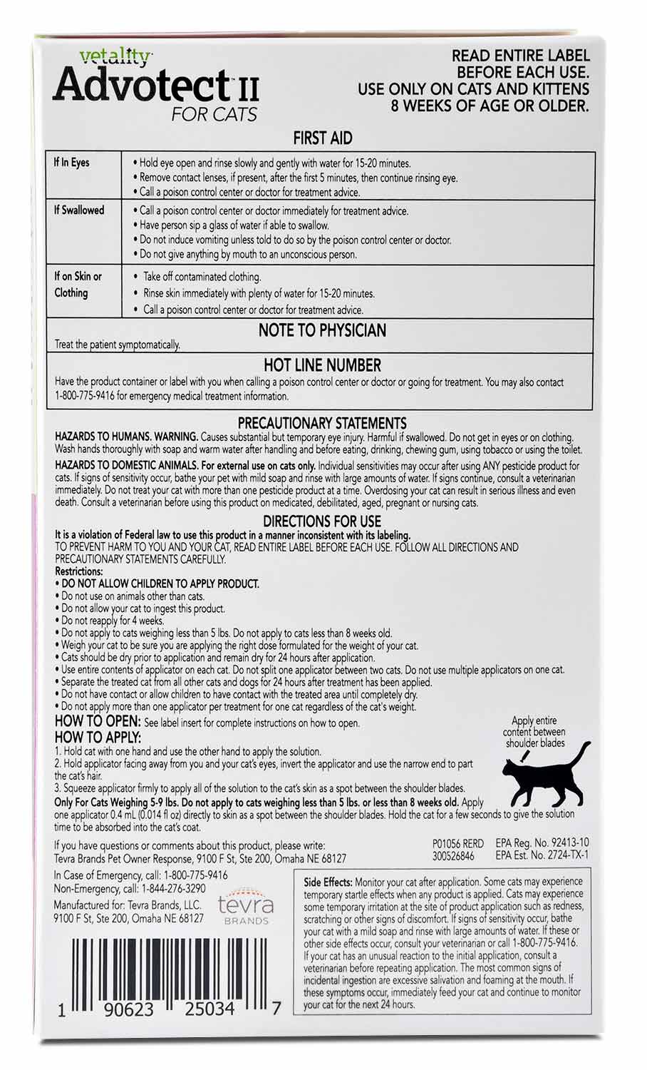 Vetality Advotect II for Cats, 6 pack - Healthber