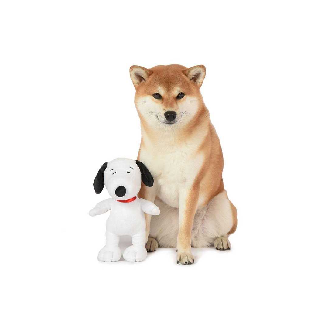 Peanuts for Pets Snoopy Figure Classic Plush Squeaker Dog Toy 9 Inch Medium White Plush Dog Toy for All Dogs - Healthber