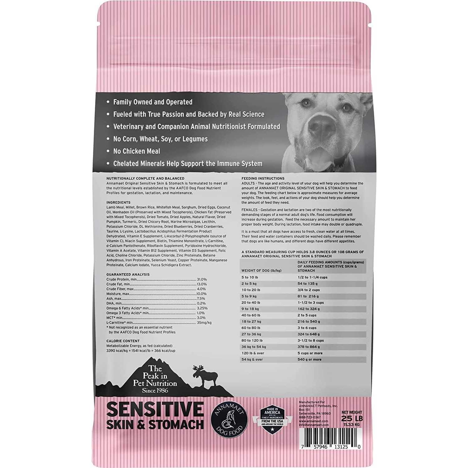Annamaet Original Sensitive Skin & Stomach Dry Dog Food - Healthber