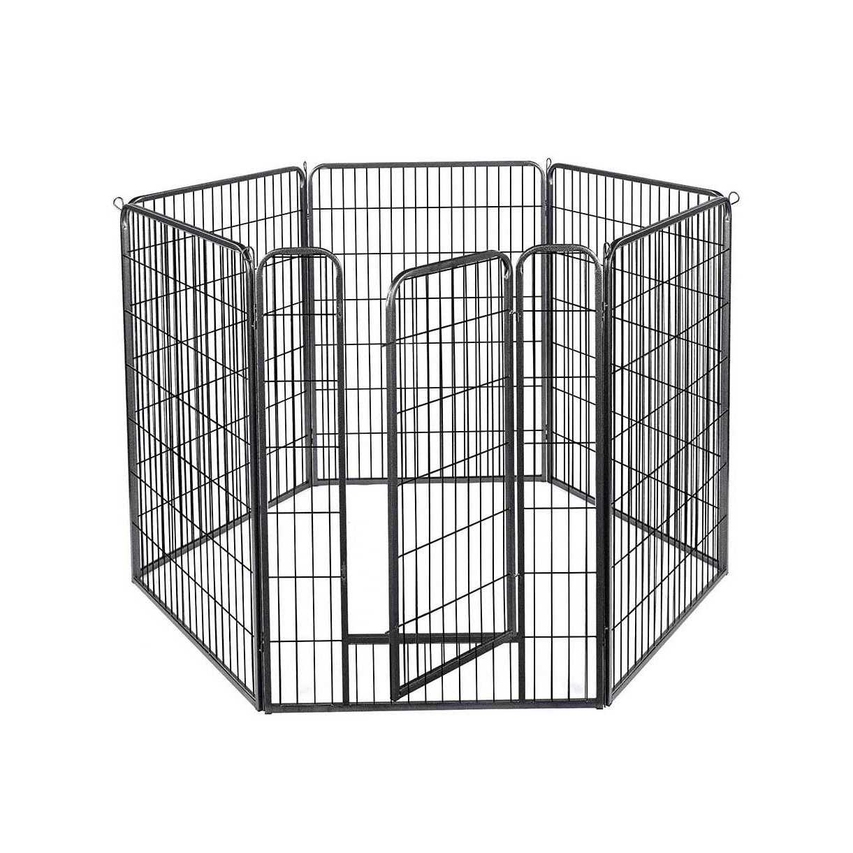 Yescom Pet Playpen Extra Large Dog Exercise Fence Panel Crate - Healthber
