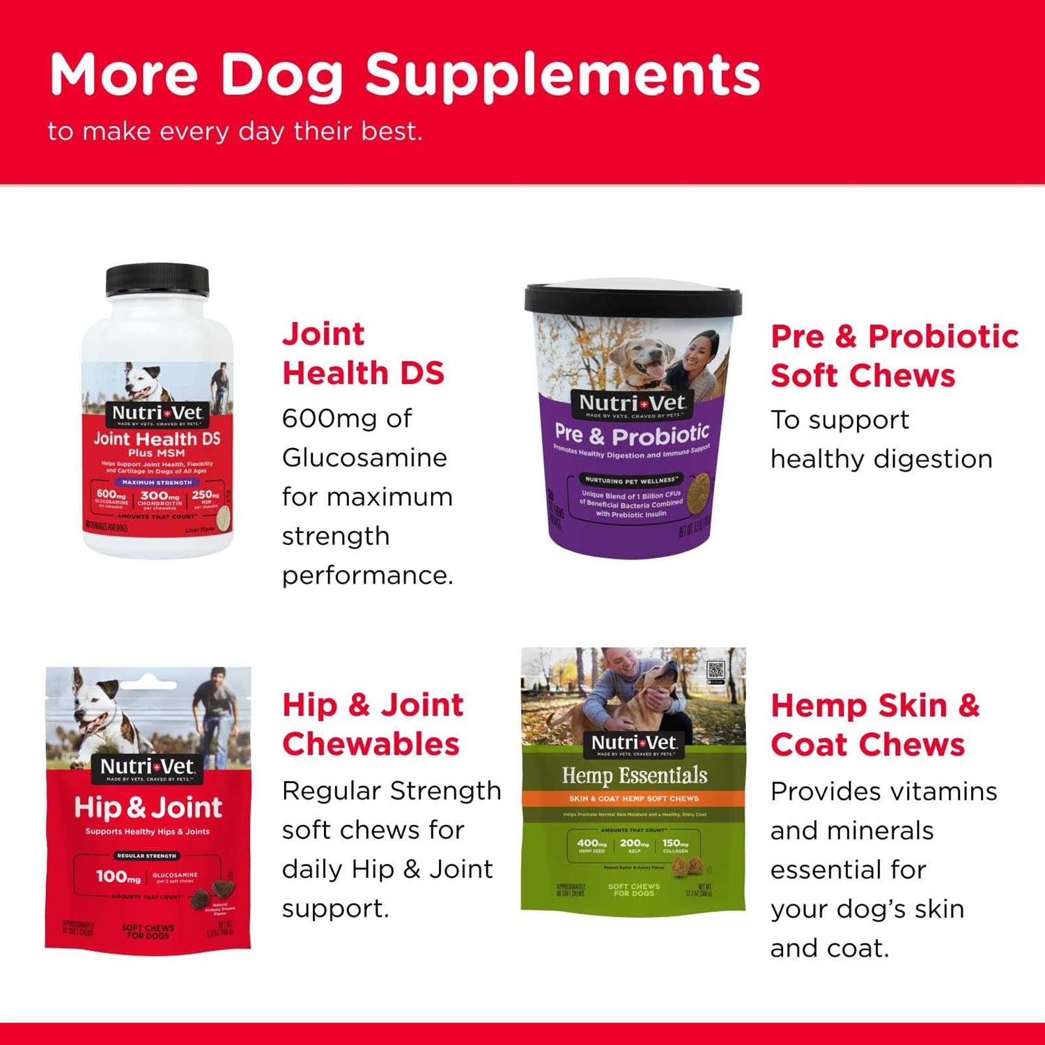Nutri-Vet Hip & Joint Biscuits for Dogs - Healthber