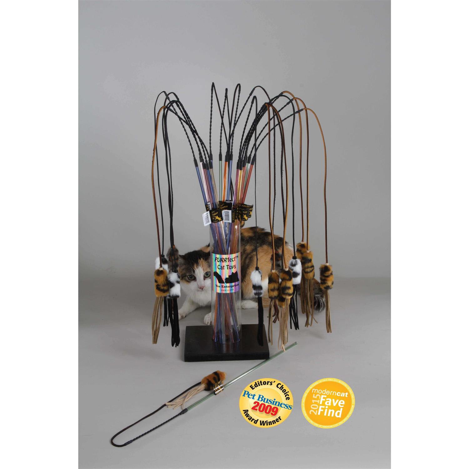 PURRfect Leather Bouncer Cat Toy - Healthber