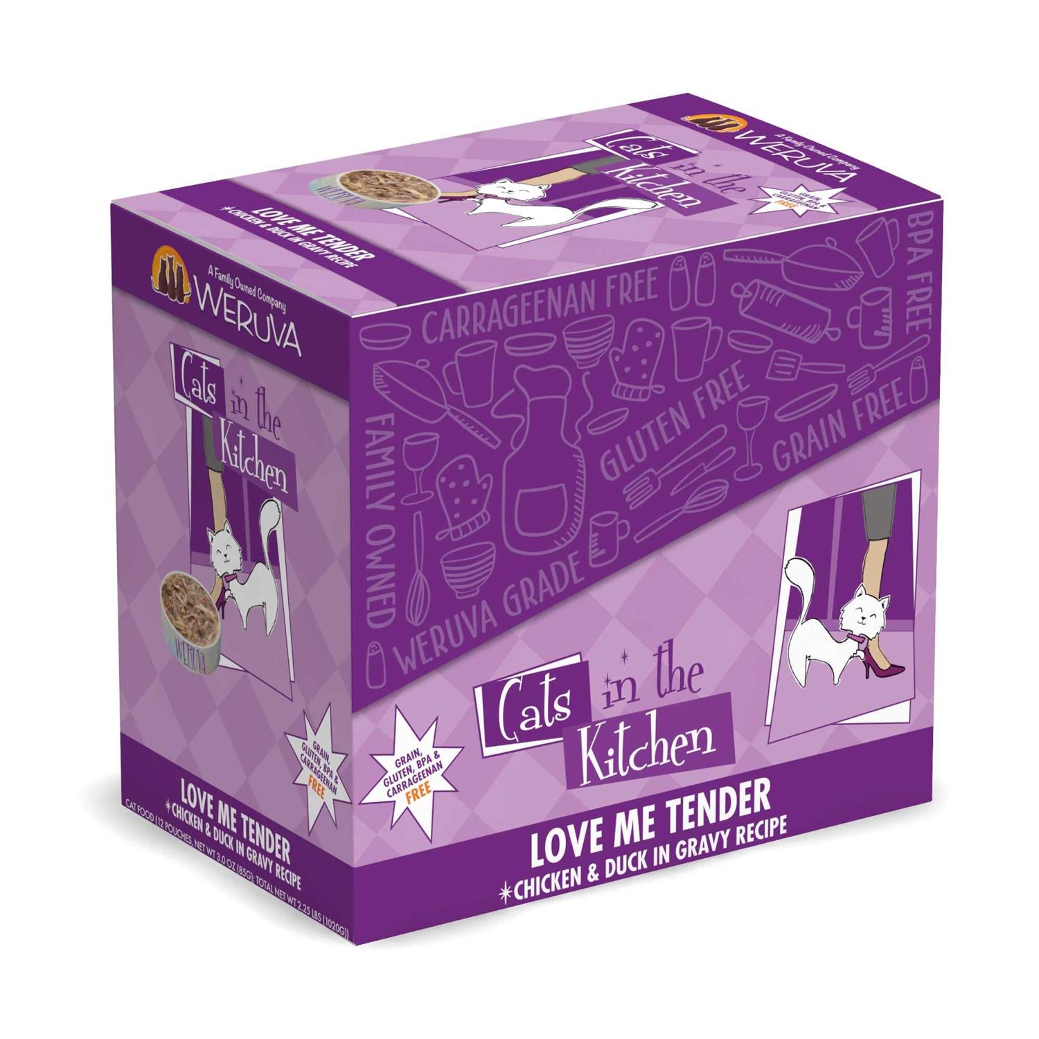 Weruva Cats in The Kitchen Love Me Tender Pouches Wet Cat Food - Healthber