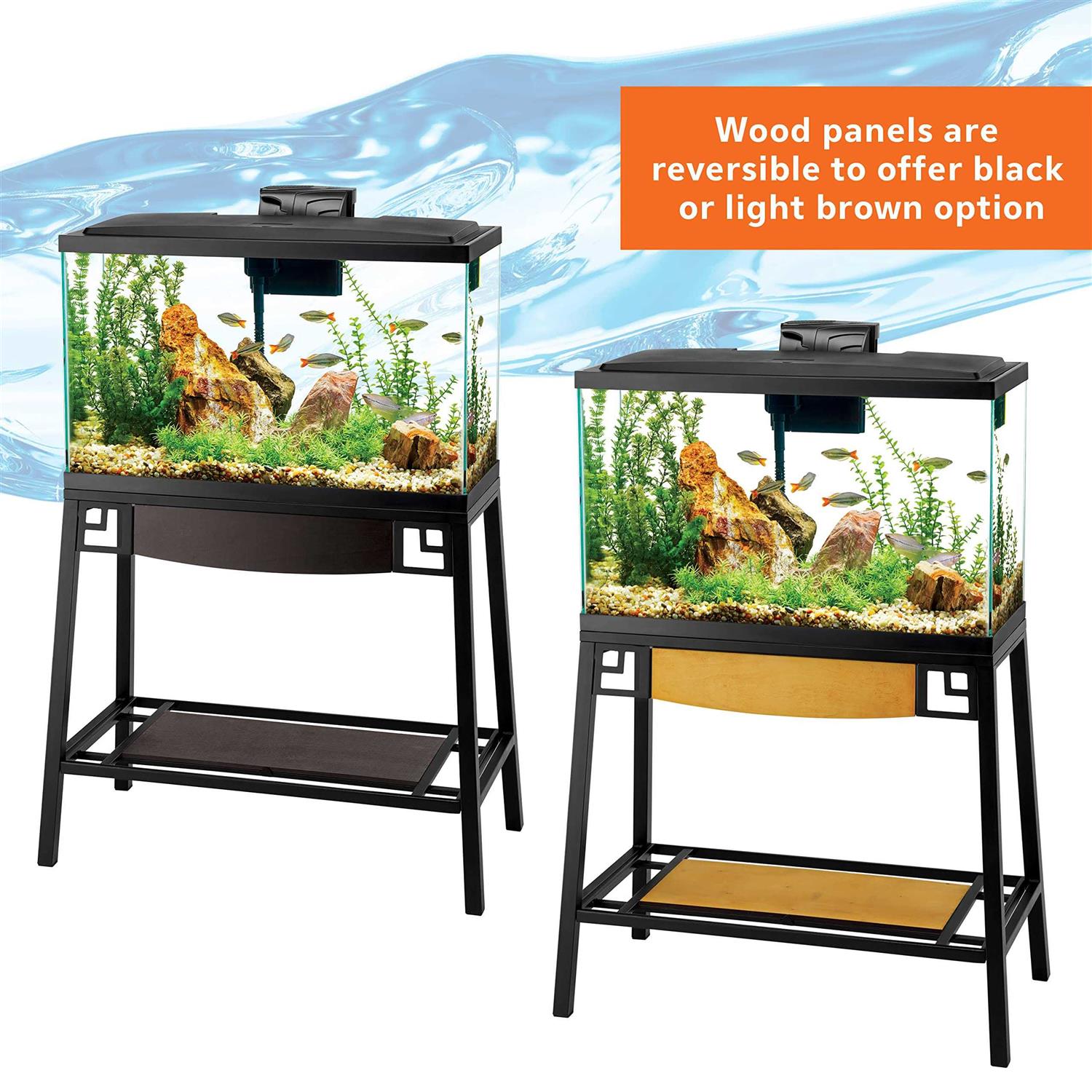 Aqueon Forge Metal Aquarium Stand - Healthber