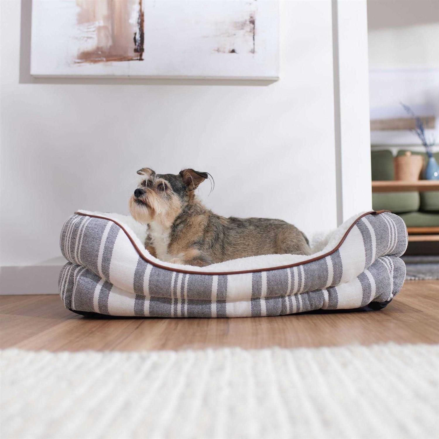 Frisco Farmhouse Double Bolster Dog & Cat Cuddler - Healthber