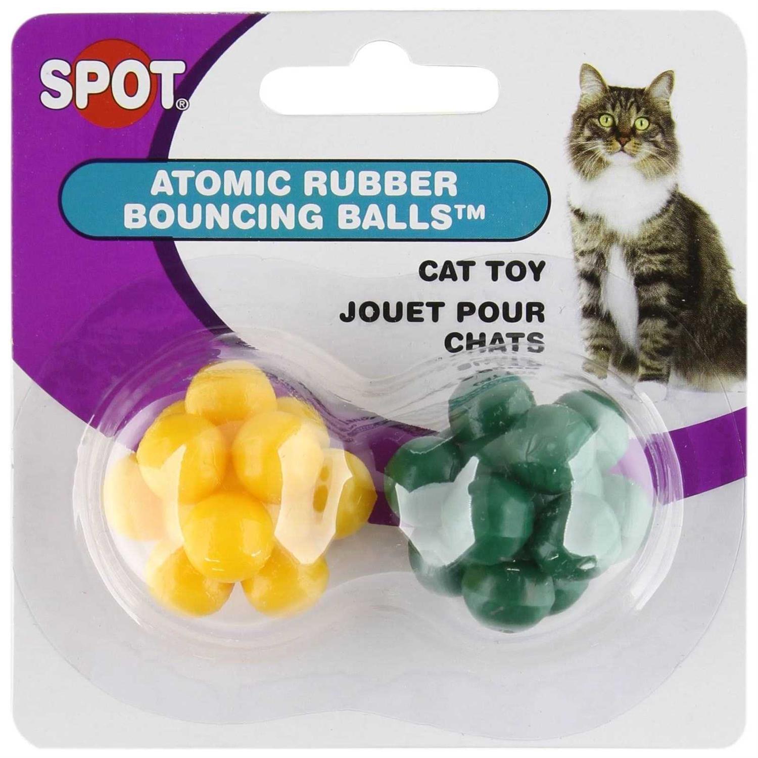 Spot Atomic Rubber Bouncing Ball Cat Toy - Healthber