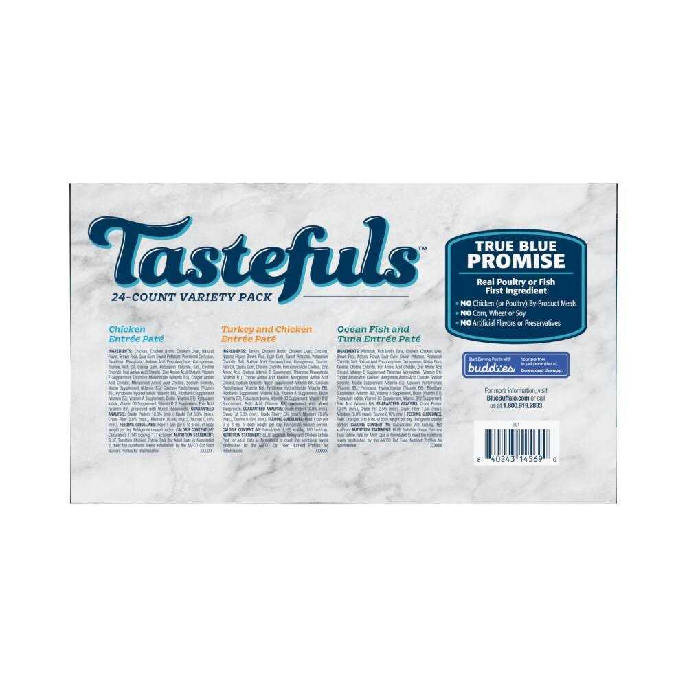 Blue Buffalo Tastefuls Pate Wet Cat Food Variety - Healthber