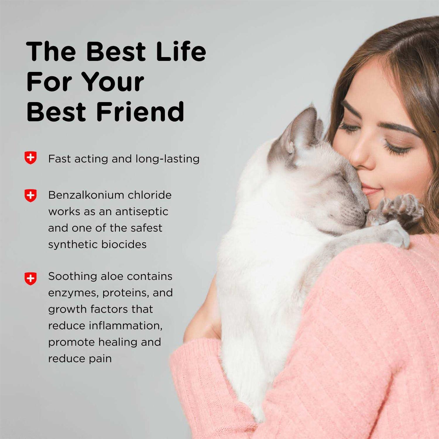 Nutri-Vet Antimicrobial Wound Spray for Cats - Healthber
