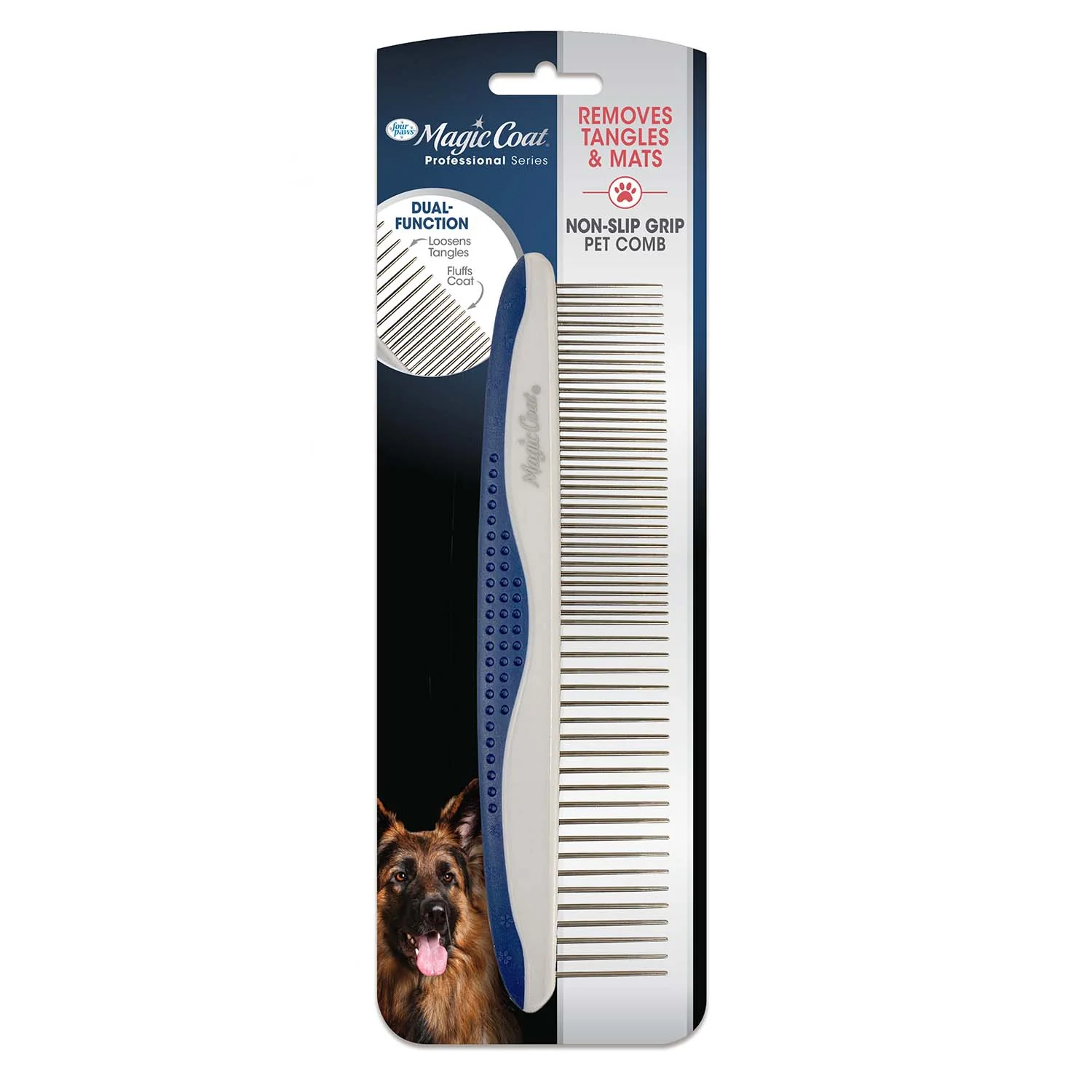 Magic Coat Professional Series Non-Slip Grip Pet Comb - Healthber