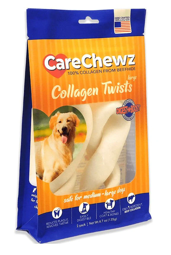 CareChewz Collagen Twists, 2 pack - Healthber