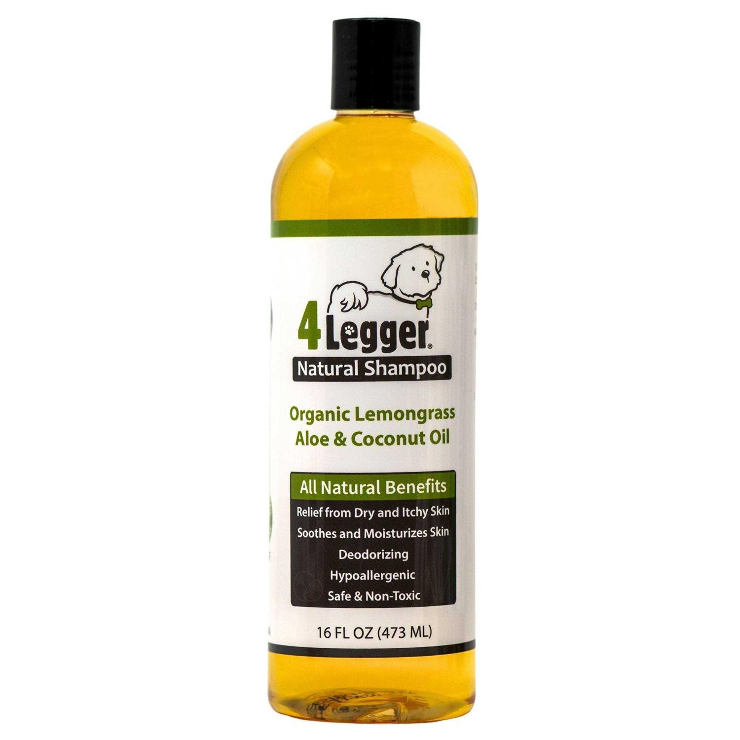 4-Legger Hypoallergenic Dog Shampoo with Organic Lemongrass - Healthber