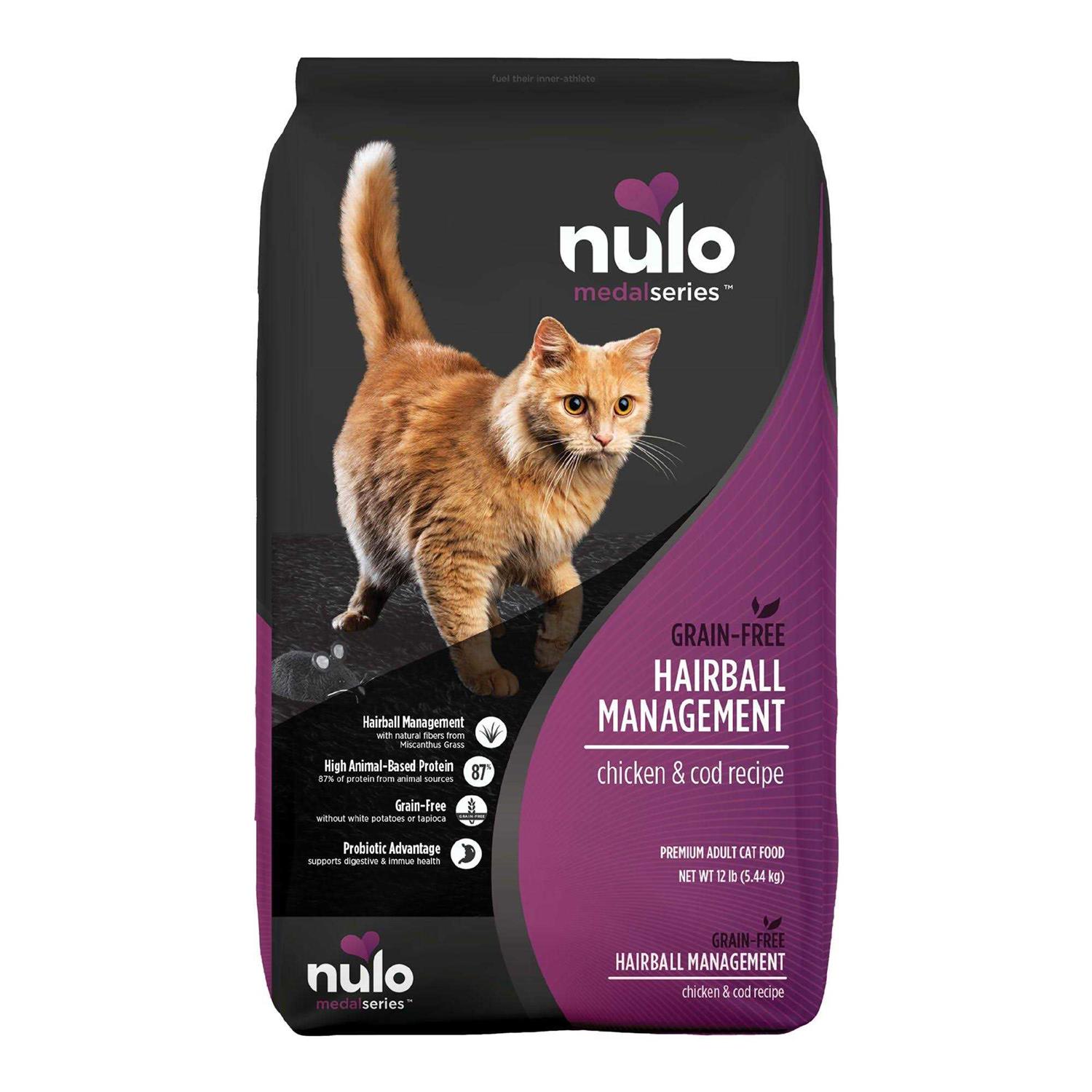 Nulo Chicken & Cod Adult MedalSeries Hairball Management Dry Cat Food - Healthber