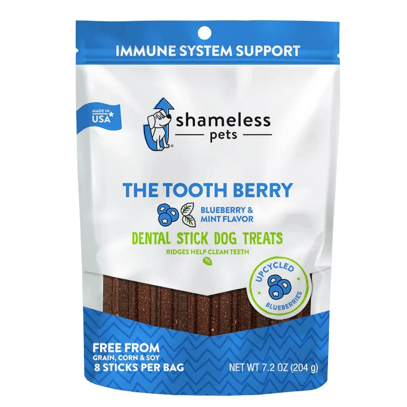 Shameless Pets Dental Sticks, 7.2 oz - Healthber
