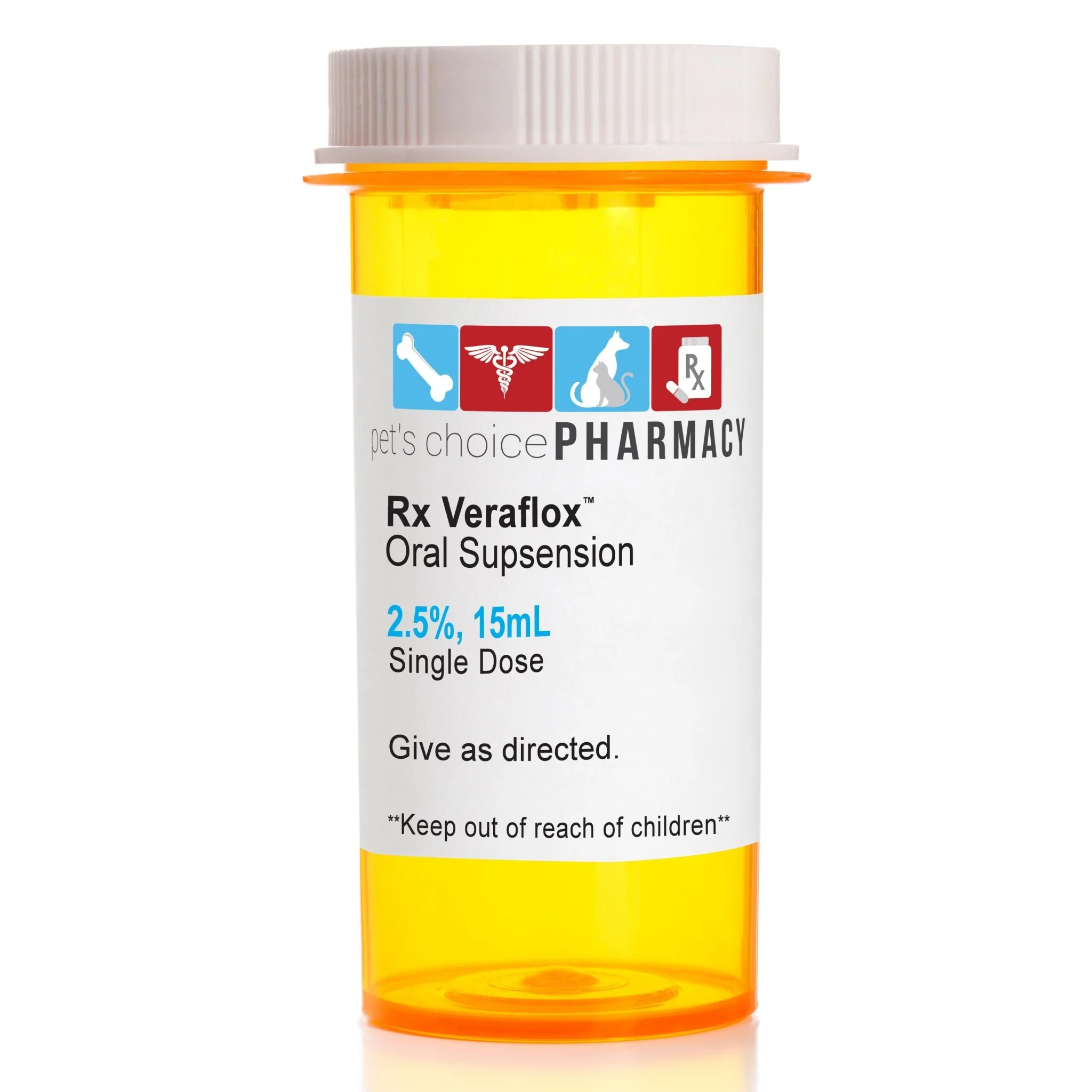Rx Veraflox Oral Suspension, 2.5% 15ml, Single - Healthber