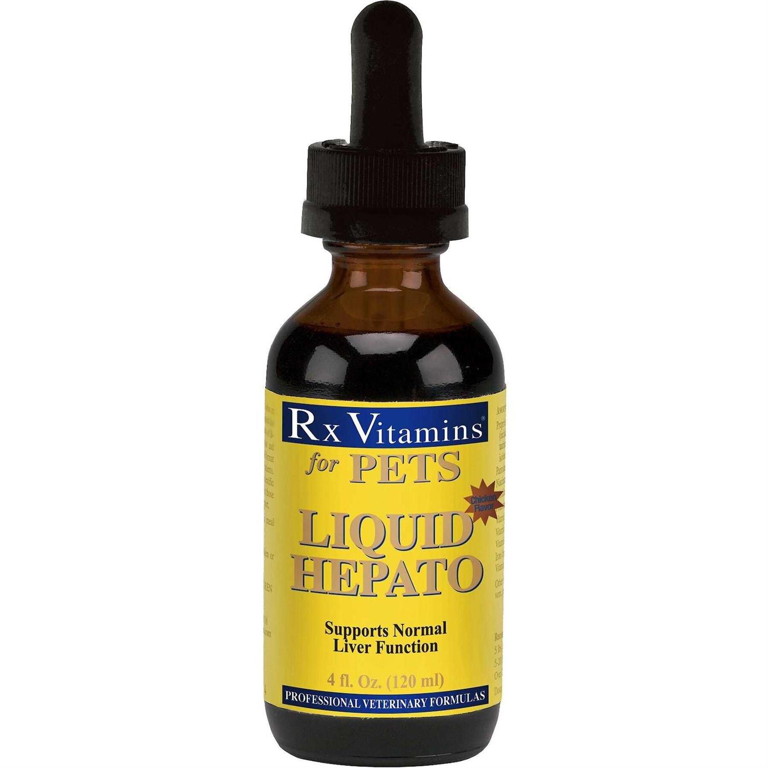 Rx Vitamins Liquid Hepato for Pets Chicken - Healthber
