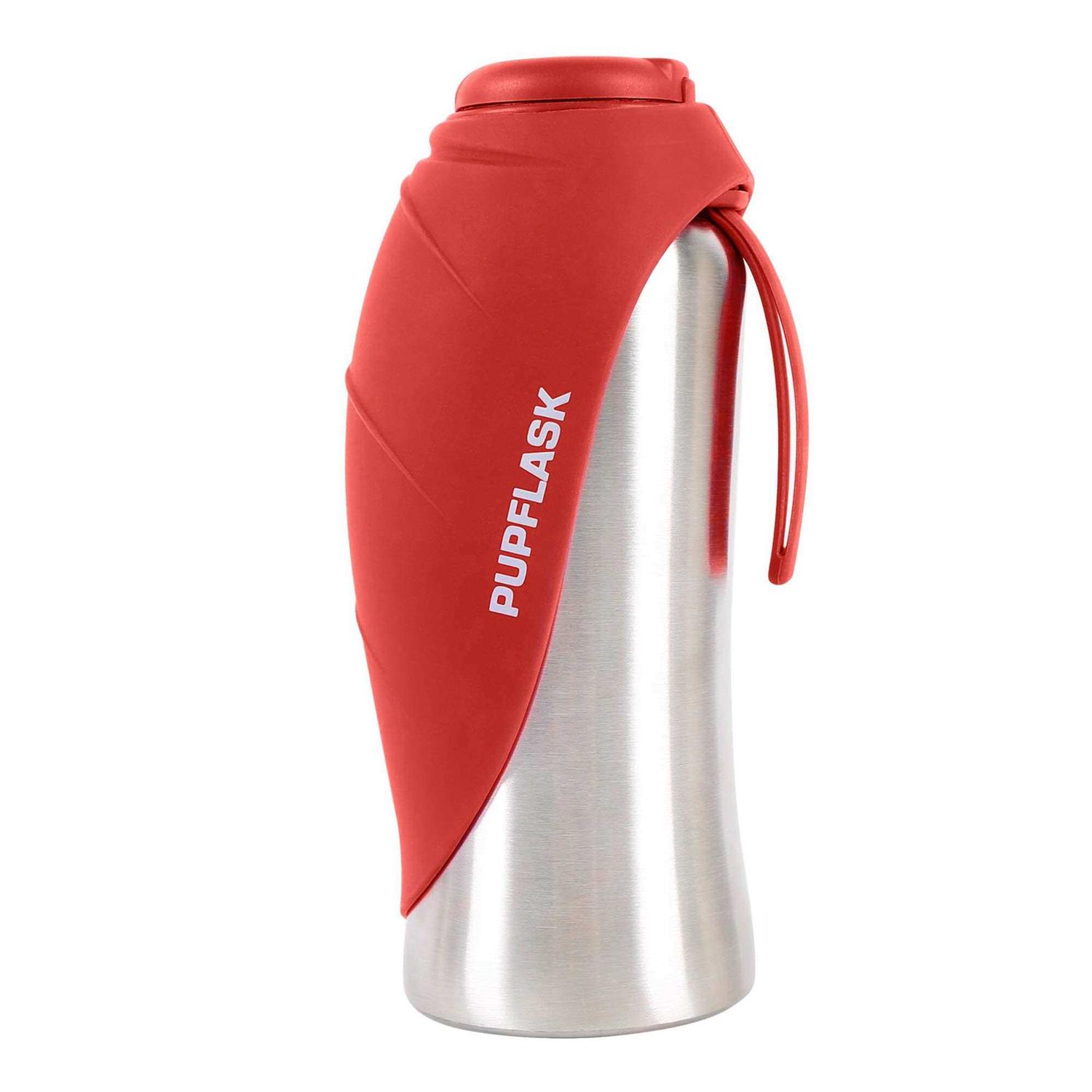Tuff Pupper PupFlask Large Dog Water Bottle 27 or 40 OZ Stainless Steel - Healthber