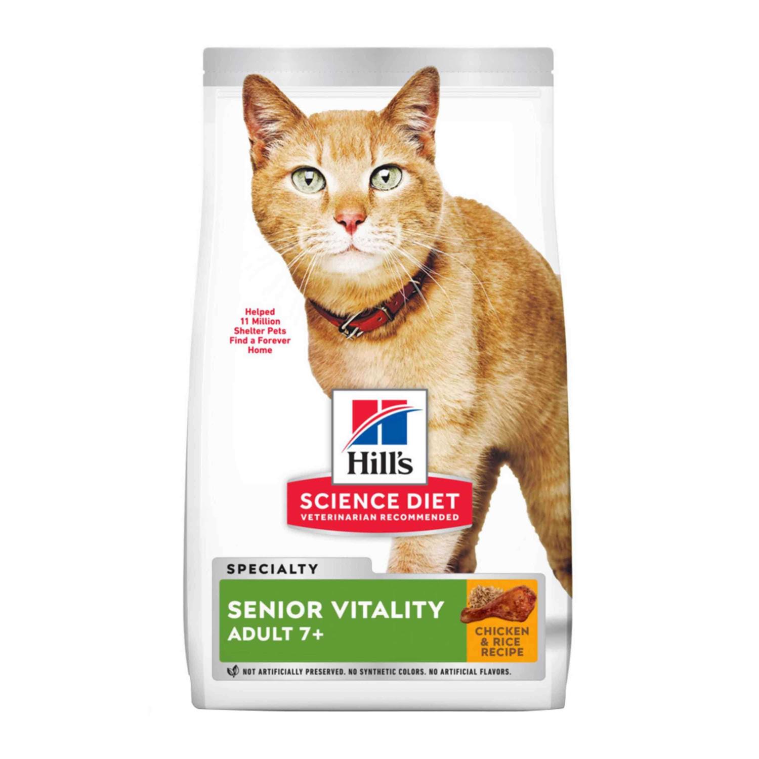 Hill’s Science Diet Adult 7+ Senior Vitality Dry Cat Food - Healthber