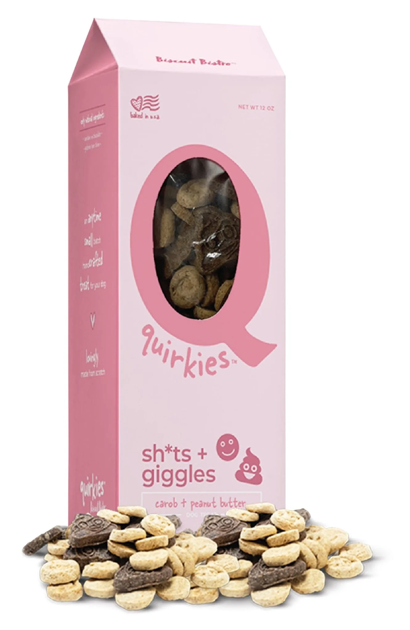 Quirkies, Sh*ts + Giggles, Peanut Butter & Carob - Healthber