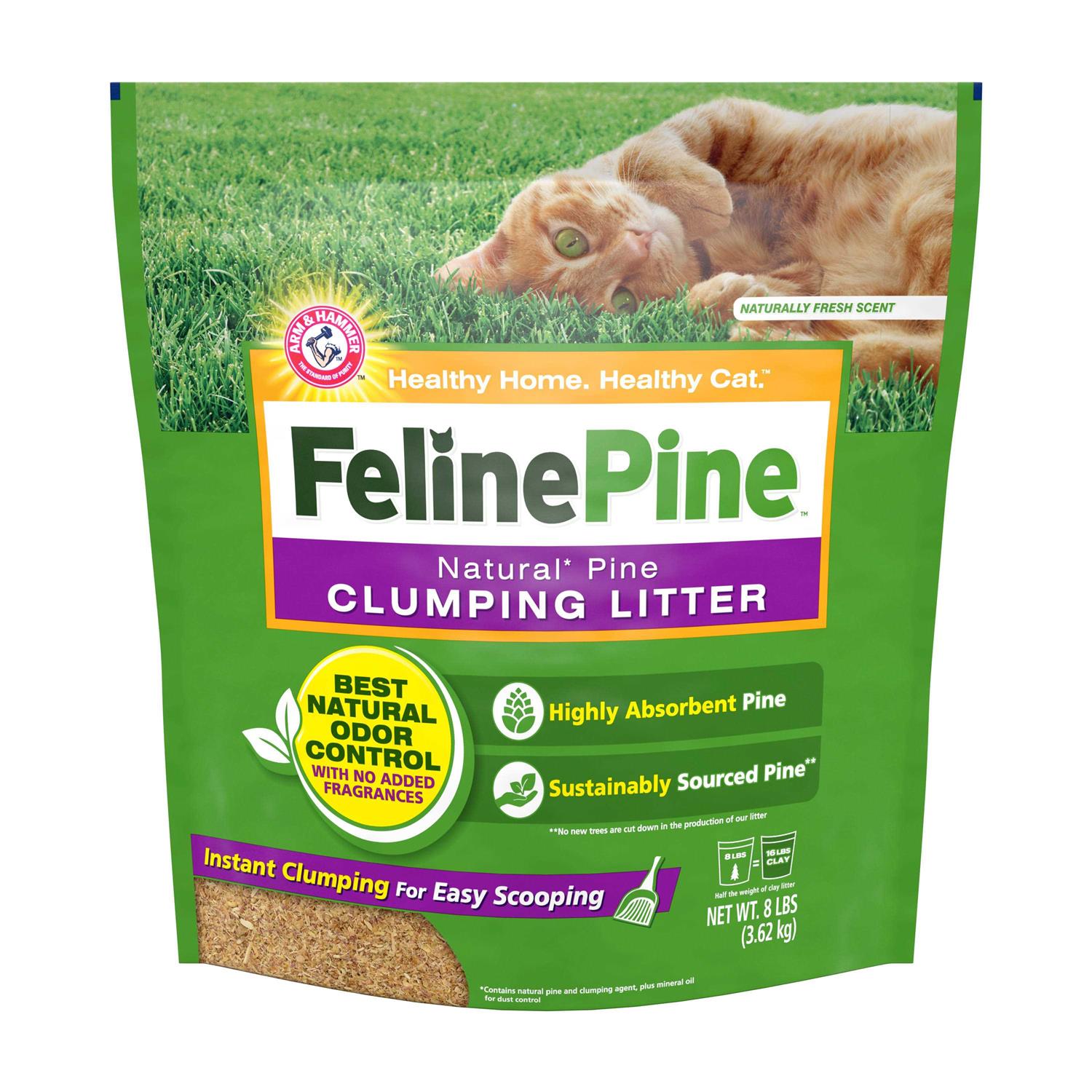 Feline Pine Clumping Cat Litter - Healthber