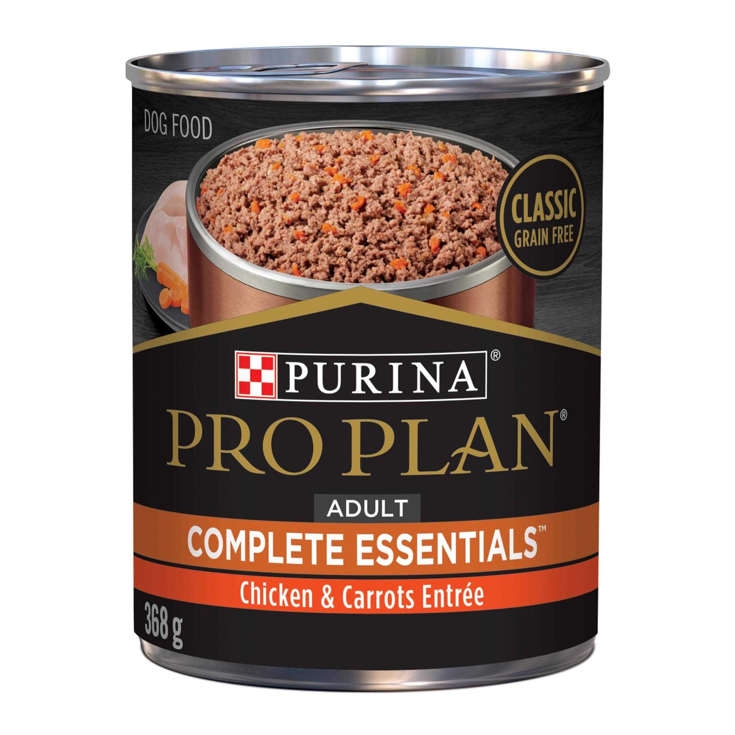 Purina Pro Plan High Protein Dog Food Wet Pate, Chicken and Carrots Entree - Healthber
