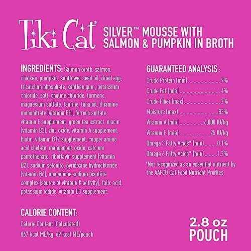 Tiki Cat Velvet Mousse Senior Salmon Wet Food - Healthber