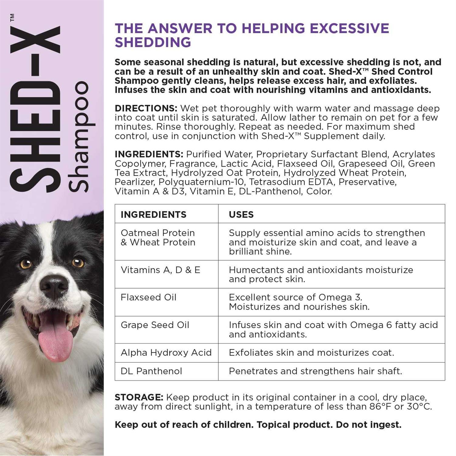 Shed-X Shed Control Shampoo for Dogs - Healthber