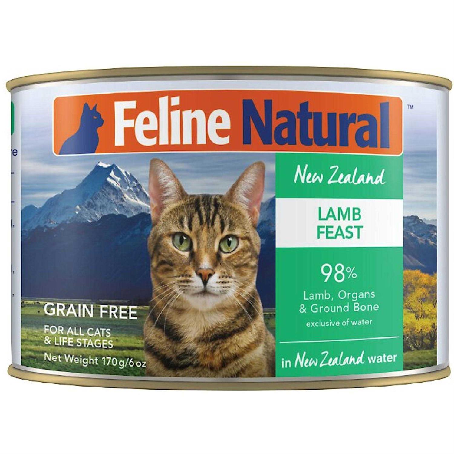Feline Natural Canned Chicken & Lamb Feast Cat Food - Healthber