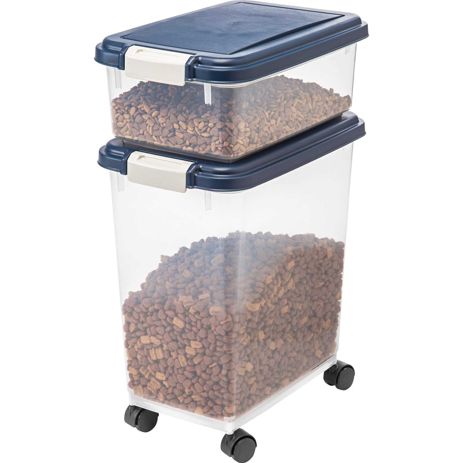 Iris USA 3 Piece Airtight Pet Food Storage Container Combo - Healthber