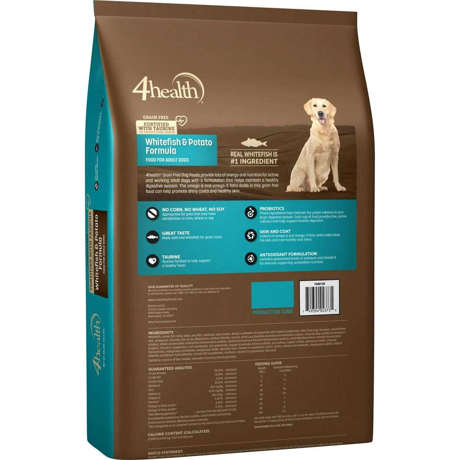 4health Tractor Supply Company Grain Free Adult Dog Food - Healthber