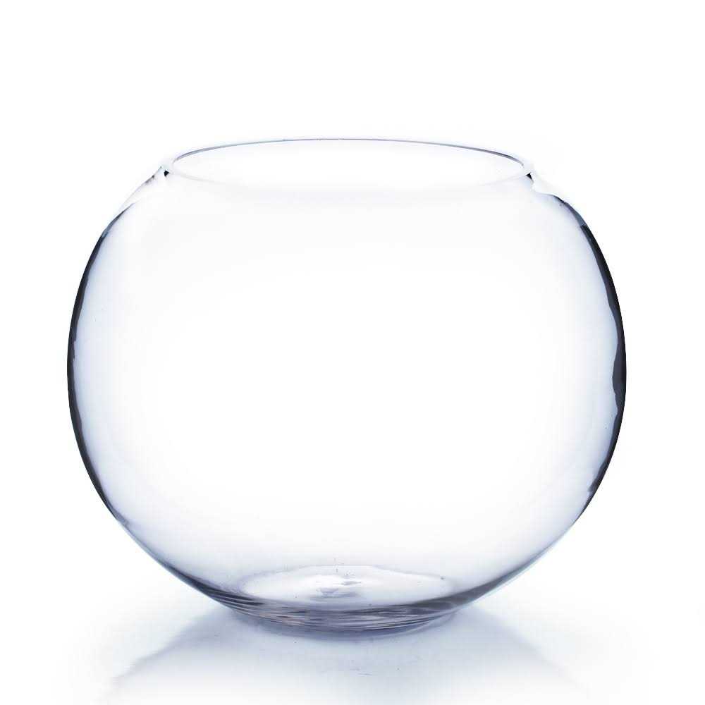 10 Bubble Bowl Glass Vase Clear - Healthber