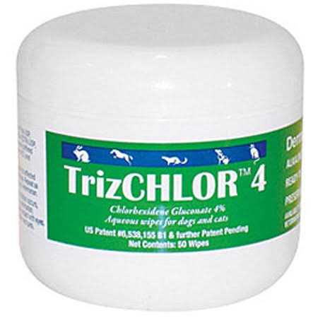 Dechra TrizCHLOR 4 Wipes for Dogs & Cats - Healthber