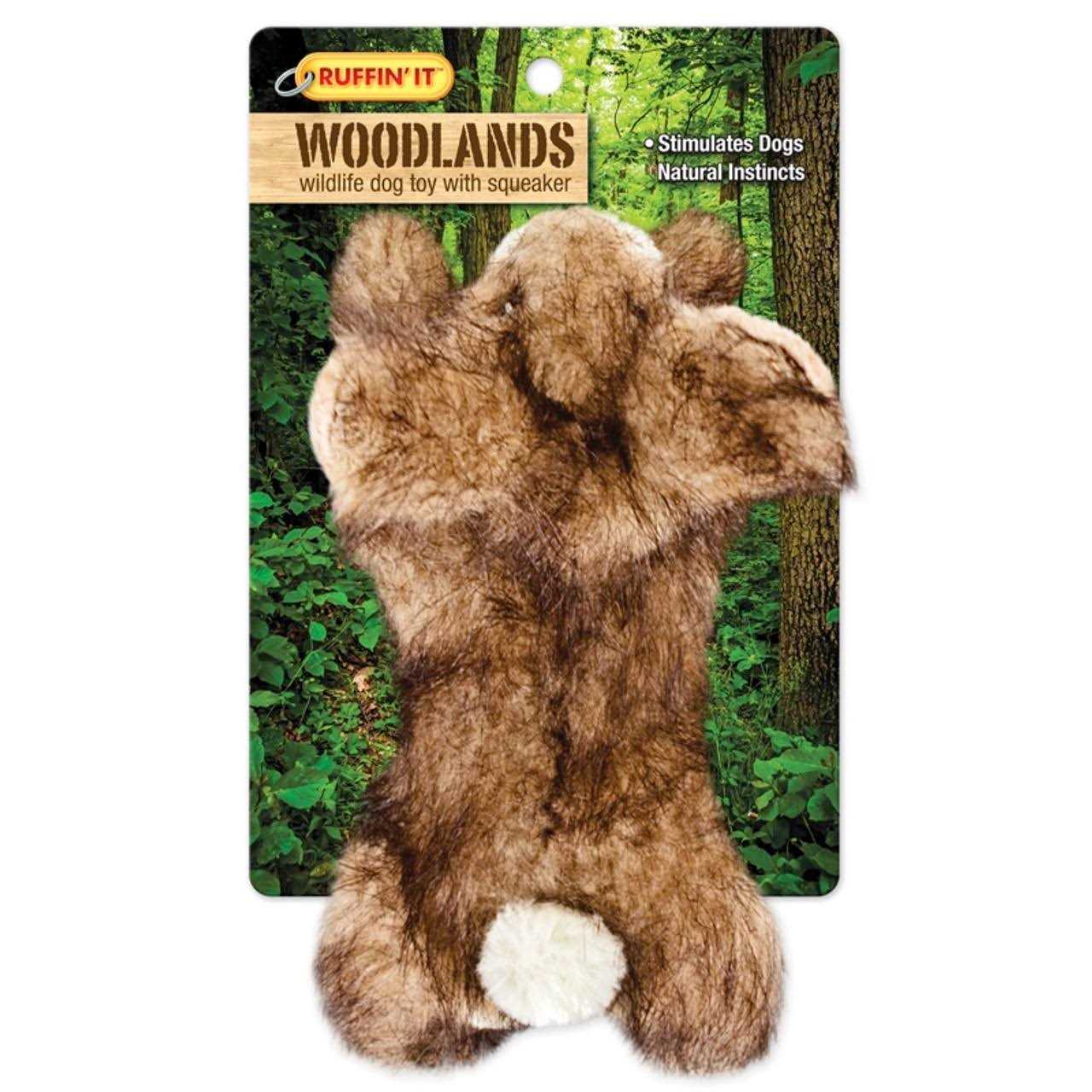 Ruffin’ It Woodlands Rabbit Plush Dog Toy - Healthber