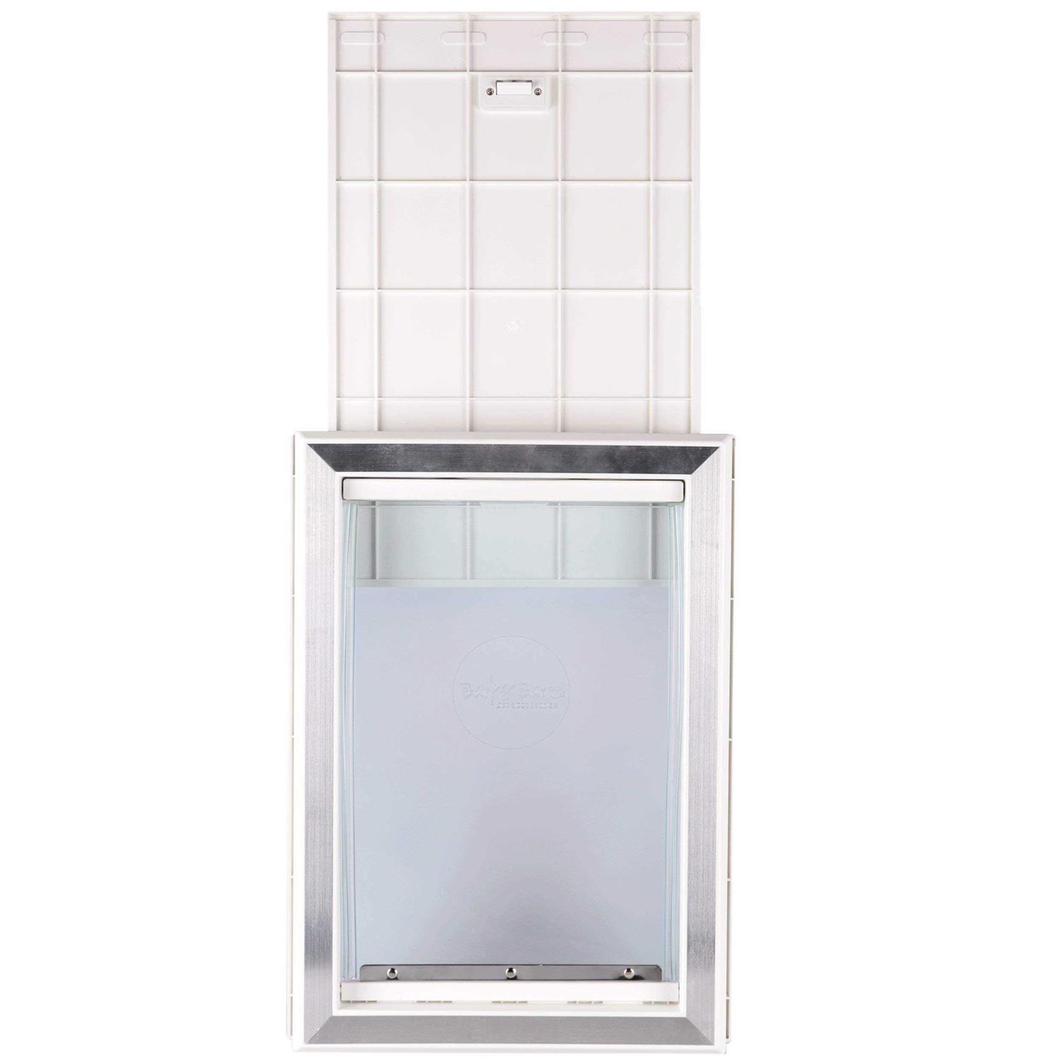 BarksBar Large Plastic Dog Door with Aluminum Lining - Healthber