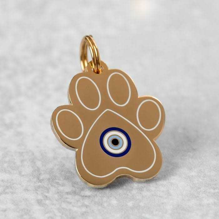 Two Tails Pet Company Evil Eye Paw ID Tag - Healthber
