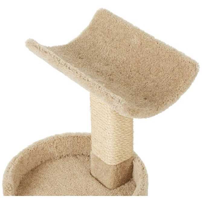 Frisco 32-in Real Carpet Wooden Cat Tree - Healthber