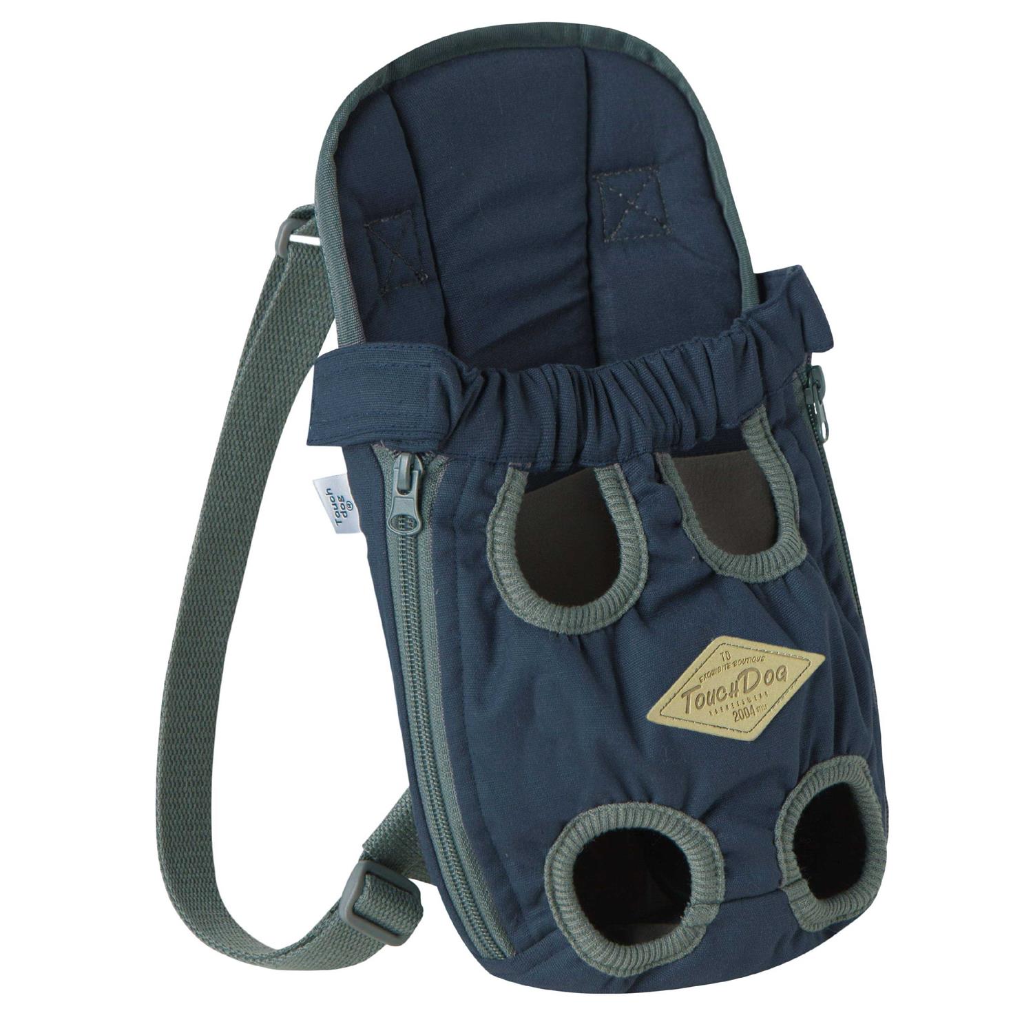 Touchdog Wiggle-Sack Fashion Designer Front and Backpack Dog Carrier - Healthber