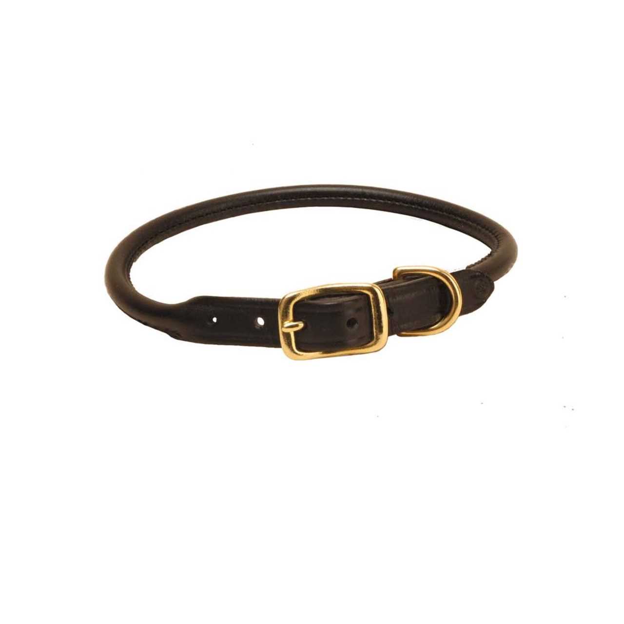 Tory Leather Rolled Leather Dog Collar - Healthber
