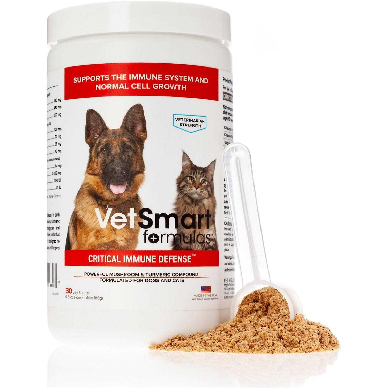 VetSmart Formulas Turkey Tail Mushroom for Dogs Immune Support with Reishi, Shiitake, Maitake Mushroom and Patented - Healthber
