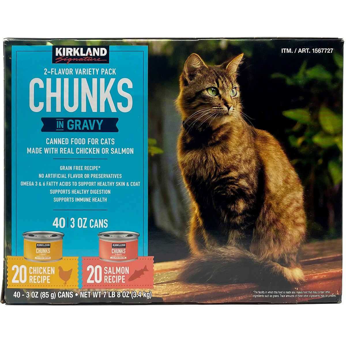 Kirkland Signature Chunks in Gravy Canned Cat Food Variety Pack - Healthber