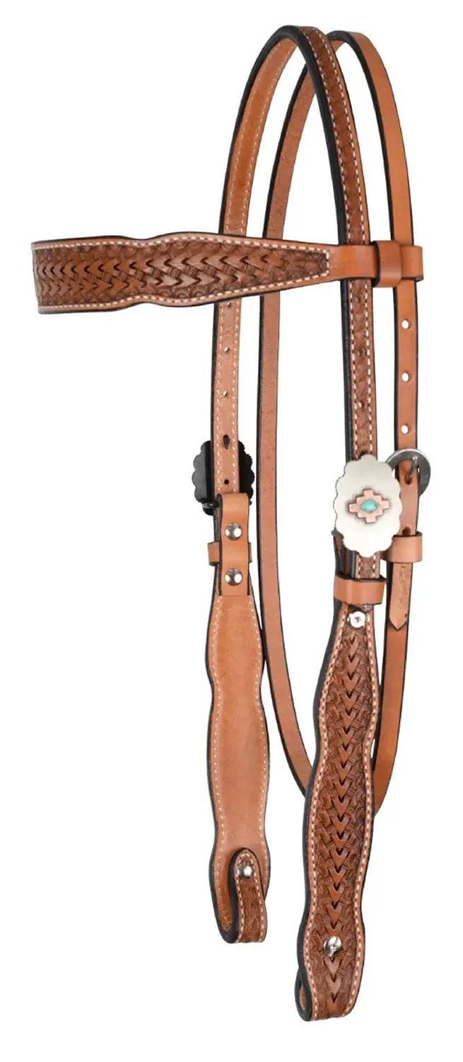 Circle Y Dawson Browband Headstall, Full - Healthber