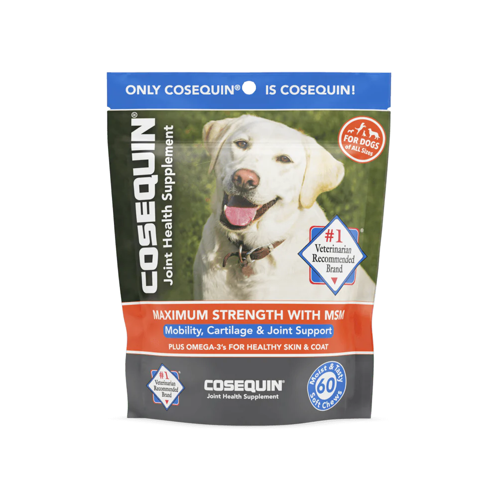 Nutramax Cosequin Joint Health Supplement for Dogs - With Glucosamine, Chondroitin, MSM, and Omega-3's - Healthber